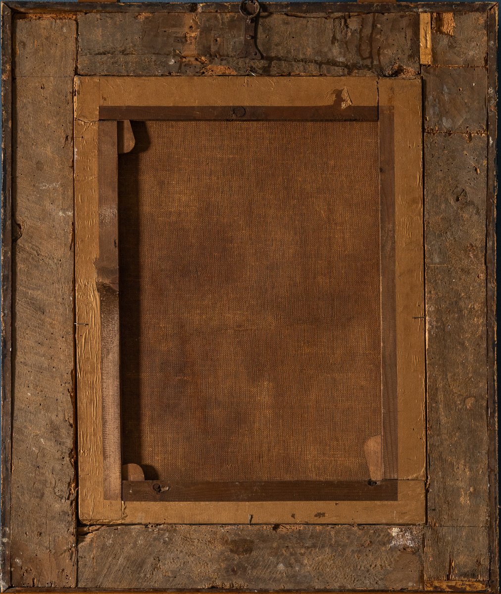 Giovane picaro con cartiglio “Che ridere signori”, Olio su tela, XVIII secolo-photo-4