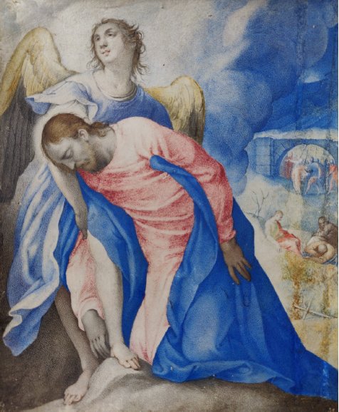 Giovanni Battista Castello, Miniatura “Cristo nell’Orto dei Getzemani”, tardo manierista-photo-2