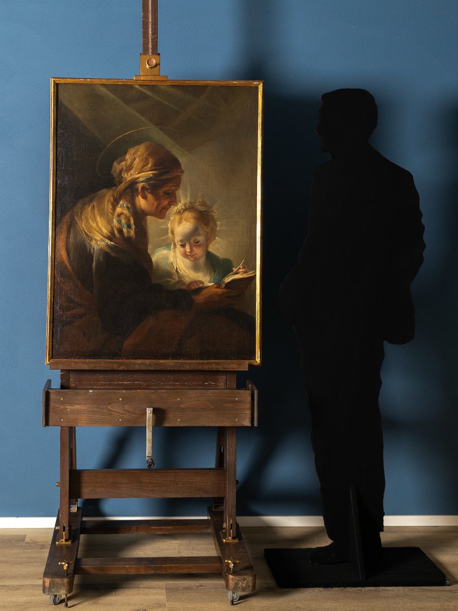 Pietro Bardellino, Scena di educazione familiare, Napoli XVIII secolo-photo-4