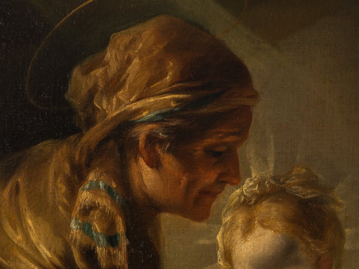 Pietro Bardellino, Scena di educazione familiare, Napoli XVIII secolo-photo-1