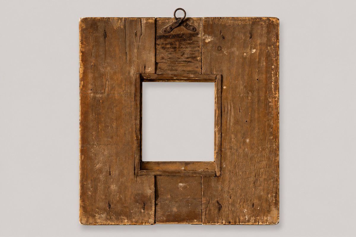 Cornice italiana del XVIII secolo in legno intagliato e dorato-photo-4