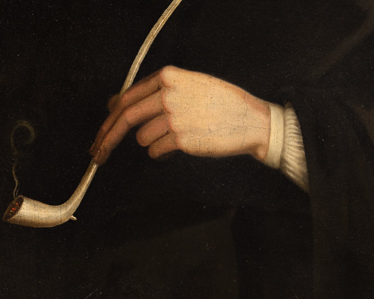 Tim Bobbin (1708-1786)? Scena caricaturale inglese con giudice e mendicante, XVIII secolo-photo-2