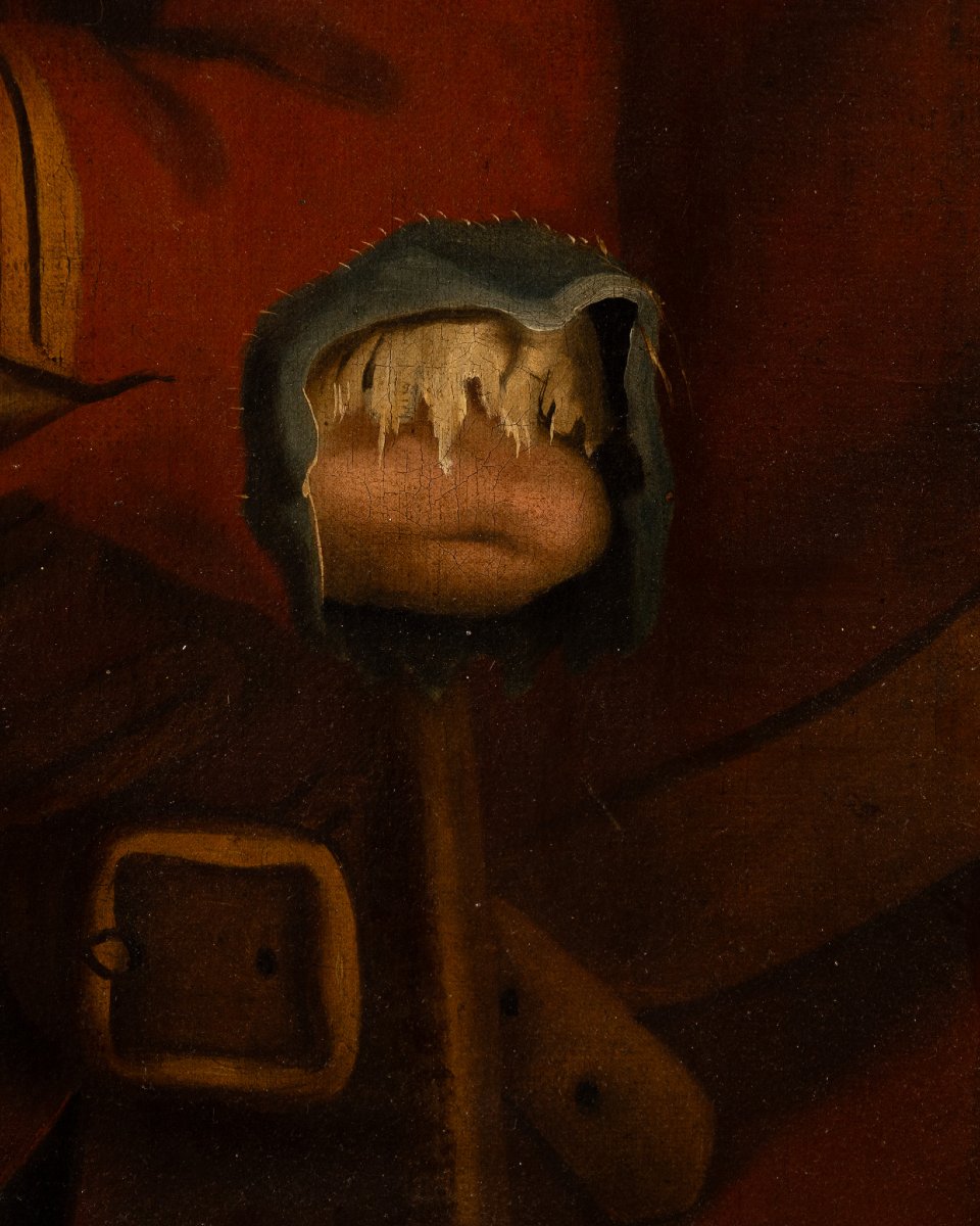 Tim Bobbin (1708-1786)? Scena caricaturale inglese con giudice e mendicante, XVIII secolo-photo-3