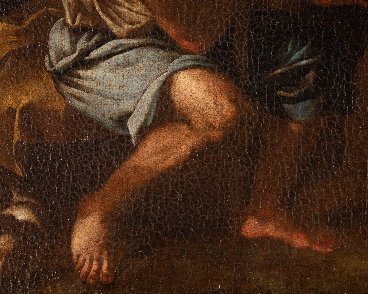 Dipinto napoletano del XVII secolo, Bernardo Cavallino? Scena mitologica-photo-1