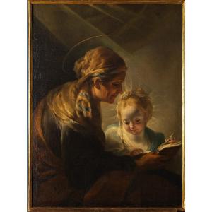 Pietro Bardellino, Scena di educazione familiare, Napoli XVIII secolo
