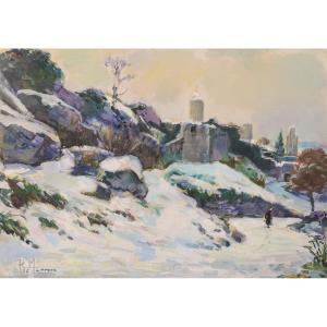 Impressionist - Snowscape Painting
