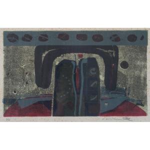 Abstract Composition - Etching And Aquatint On Paper