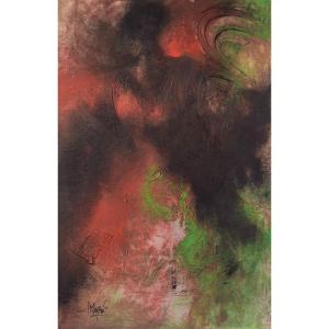 Abstract Painting - Signed And Inscribed On Reverse