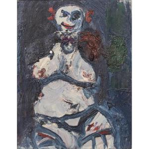 Expressionist - Oil Painting Of A Clown