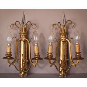 Classical High Quality - Pair Of Wall Lamps