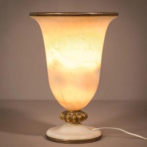 Alabaster And Bronze - Lamp