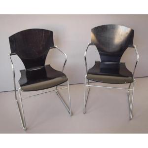 Pair - Modernist Reclining Chairs