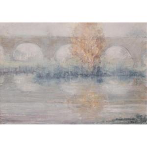 José Luis Sanz Magallon - Impressionist River Scene