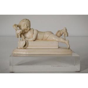 Indian Carving - Man And Snake
