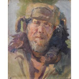 Oil - Sketch Of A Russian Soldier