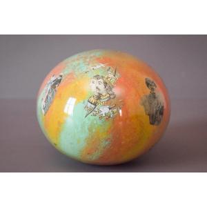Unusual - Decorated Glass Witches Ball