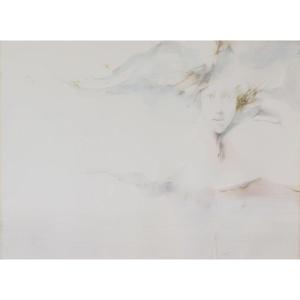 Glauco Capozzoli - Original Drawing & Watercolour Of A Woman