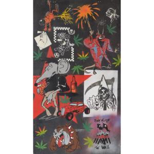 Street Art Design - On Metal Board