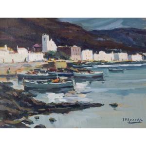 Jaume Mariné I Albamonte - Coastal Seascape Of Cadaques