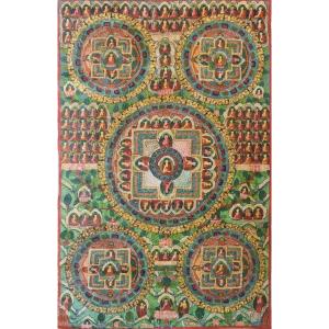 Hand Painted - Tibetan Scroll