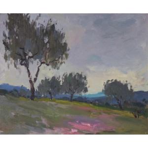 Expressionist Landscape - Oil On Canvas
