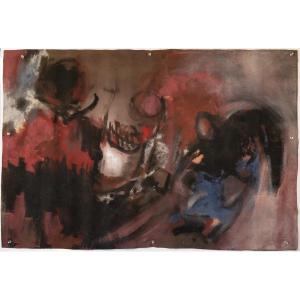 Dennis Bowen - Attributed - Abstract Oil On Canvas