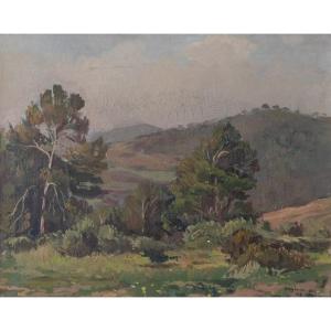Catalan Landscape - Oil On Canvas Framed Signed