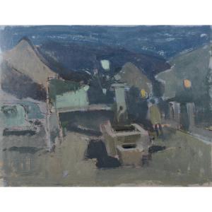 Karl Moor - The Square - Figurative Abstract Oil