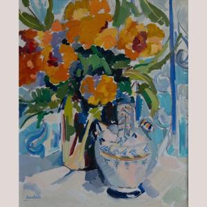 Still Life With Orange Blossoms – Original Oil Painting