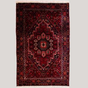 Vintage Persian Hamadan Rug – Hand-knotted Wool