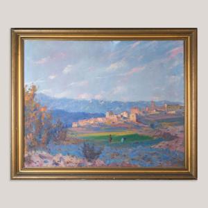 Impressionist Catalan Rural Landscape By Ramon Trulls Pons