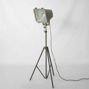 1950s Industrial Tripod Floor Lamp