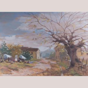 Gypsie Camp Rural Landscape By Joan Escayola Blanch