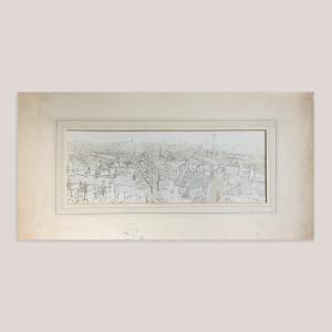 View From Point Hill – J. Ward (inscribed Reverse) - Original Pencil Drawing