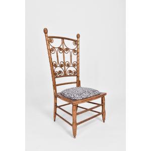 Golden Rattan Chair, 1920s.