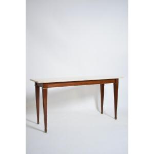 Neoclassical Mahogany Console, 1960s.