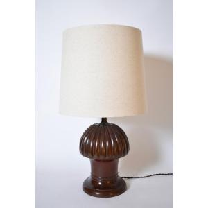 Pine Shape Wooden Lamp, 1930s.