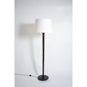 Wooden Art Deco Floor Lamp, 1930s.