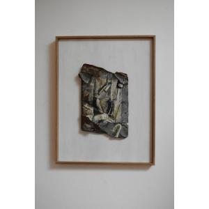 Mixed Media Artwork Painting On Metal, By Gen, 1980s