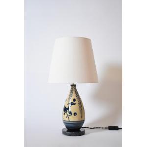 Doe Pattern Primavera Ceramic Lamp, 1930s.