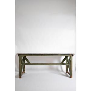 Marble Trompe l'Oeil Console Table, 1920s