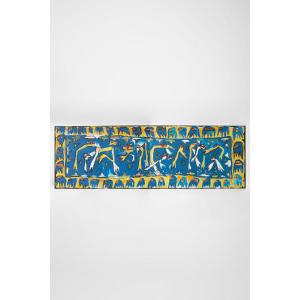 Composition, Set Of Four Painted Canvases, XXth C.
