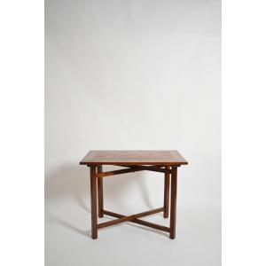 X Shaped Foot Chessboard Table, XIXth C.