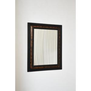 Carved Wood Mirror With Tortoiseshell Effect, 19th C.