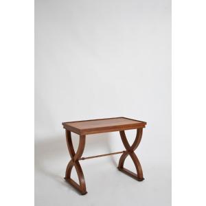 Curule Neoclassical Side Table, 1940s