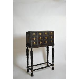 Turned Wood Cabinet, XIXth C.