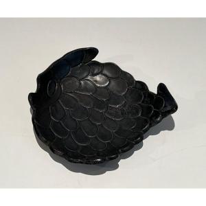 Ceramic Vide-poche Representing A Fish. French Work. Circa 1970