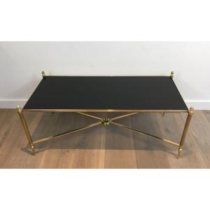 Brass Coffee Table By Maison Jansen
