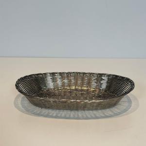 Silver-plated Metal Wire Basket / Vide-poches