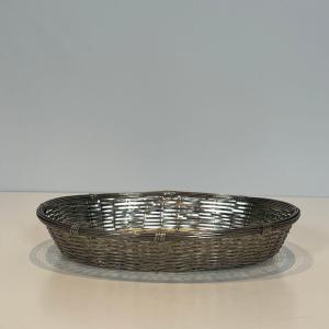 Silver-plated Metal Wire Basket / Vide-poches